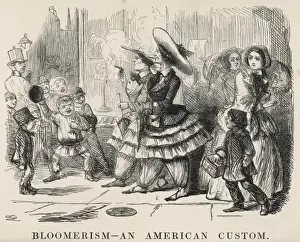 Historical Women's Clothing Styles Prints: Bloomers 1850