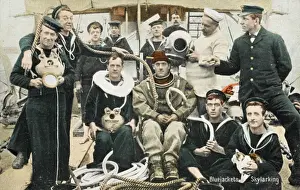 Historical Naval Images Prints: Bluejackets - Skylarking