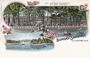 Blumeshof-Saatwinkel - Boating lake and waterfront Restaurant (Carl Martens Restaurant Blumeshof-Saatwinkel - Boating lake and waterfront Restaurant (Carl Martens Restaurant