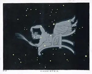 Constellation Art Prints: Blunt / Cassiopeia / Pl 30
