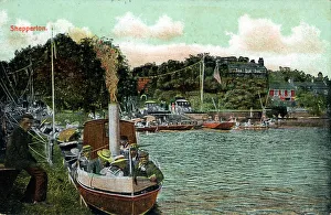 Boats on River, Shepperton, MiddleseX Boats on River, Shepperton, MiddleseX