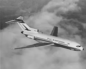 Vintage Airplane Transport Prints: Boeing 727-100 - Eastern