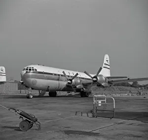 Boeing Stratocruiser G-ANTY BOAC London Airport Boeing Stratocruiser G-ANTY BOAC London Airport