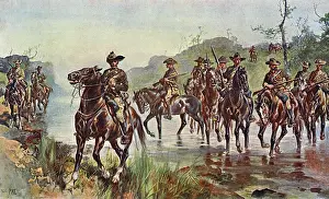 Boer War History Prints: Boer War Cavalry