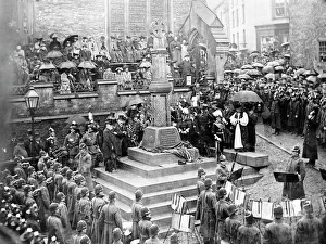 Boer War Memorial unveiling, Haverfordwest, South Wales Boer War Memorial unveiling, Haverfordwest, South Wales