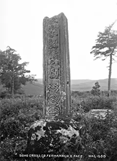 Boho Cross Print, E. Face Obelisk High Cross in County Fermanagh