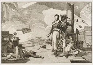 Naval Warfare Art Prints: Bompard Naval Action