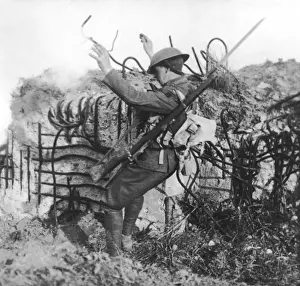 British Soldier WW1 Prints: Booby Trap