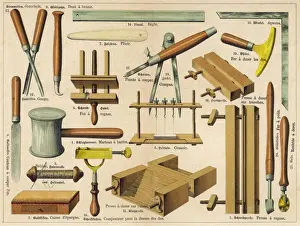 Bookbinding Tools Print 1875