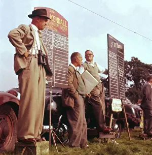 Print of Bookmakers at the Races