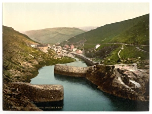 Boscastle, harbor looking west, Cornwall, England Boscastle, harbor looking west, Cornwall, England
