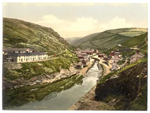 Boscastle, the valley, Cornwall, England Boscastle, the valley, Cornwall, England