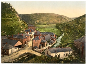 Boscastle, view from New Road, Cornwall, England Boscastle, view from New Road, Cornwall, England
