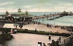England Beach Scenes Prints: Boscombe / Pier 1908