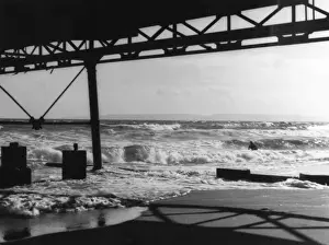 Stormy Weather Photos Prints: Under Boscombe Pier