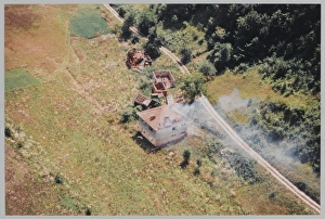 Bosnia - Aerial photograph showing ethnic cleansing Bosnia - Aerial photograph showing ethnic cleansing
