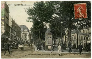 Boulevard de Clichy and Hippodrome Palace, Paris, France Boulevard de Clichy and Hippodrome Palace, Paris, France