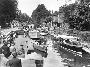 Boulters Lock Print, circa 1950