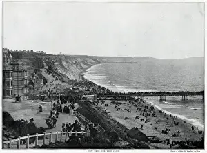 Bournemouth, Dorset, view from the west cliff. 1895 Print