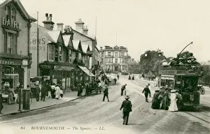 Dorset Seaside Town Prints: Bournemouth. The Square