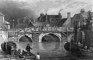 English History Landmarks Prints: Bow Bridge 1839