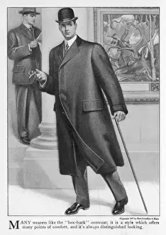 1907 American Box-Back Overcoat Print