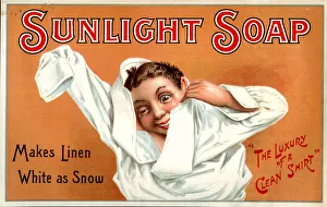 Boy Linen Shirt - Sunlight Soap Advert Boy Linen Shirt - Sunlight Soap Advert