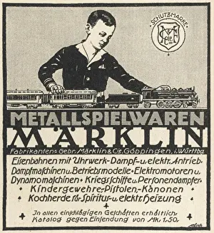 Children Prints: Marklin Toy Train Print