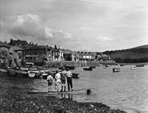 Boys on the beach at Salcombe, Devon Boys on the beach at Salcombe, Devon