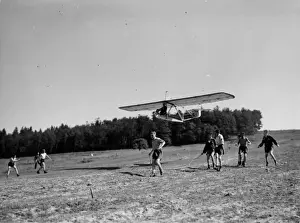 Boys Helping Glider Print, 1930s