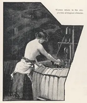 Bradford Wool Worker Print