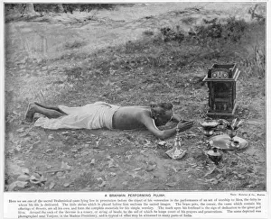 Indian Historical Images Prints: Brahmin at Prayer