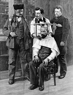 Medical Operation Equipment Prints: Brain stereotaxy