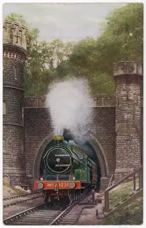 Bramhope Tunnel Print: North-Eastern Railway Train Emerge