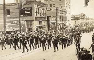 Brass band of soldiers, Vancouver, USA Brass band of soldiers, Vancouver, USA