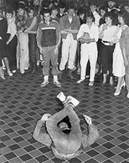 Breakdancer in White Attire, Print