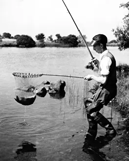 Bream Catch Print, Lough Forbes Ireland 1960s