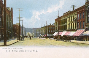 Bridge Street, Oswego, New York State, USA Bridge Street, Oswego, New York State, USA