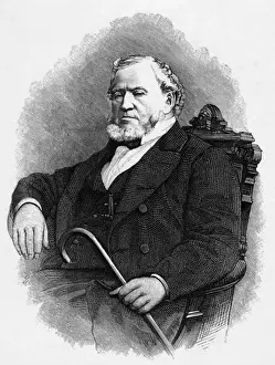 Brigham Young Print, 19th Century Engraving