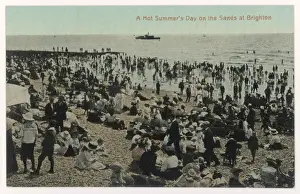 Brighton Beach Print: A Summer Scene