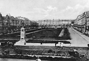 Prints of Regency Square Date: circa 1905 Regency Architecture Prints: Early 20th Century Brighton Print: Regency Square circa 1905
