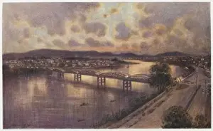 Australian Cityscapes Prints: Brisbane at Dusk