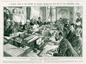 Britain and Sinn Fein at the conference table Britain and Sinn Fein at the conference table