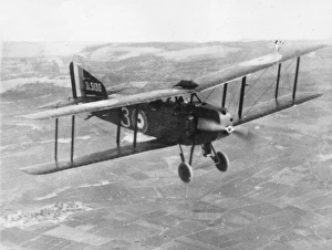 British Armstrong Whitworth FK8 biplane in flight, WW1 British Armstrong Whitworth FK8 biplane in flight, WW1