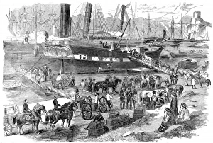British Artillery leaving the Crimea, Balaklava, 1856 British Artillery leaving the Crimea, Balaklava, 1856