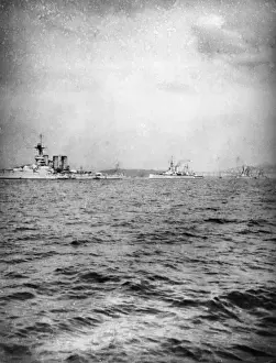 HMS Tiger, Princess Royal and Lion Print 1914-1918