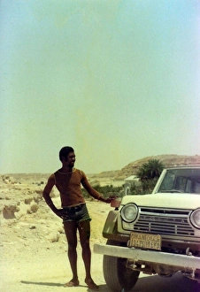 British Caribbean man in the dessert British Caribbean man in the dessert