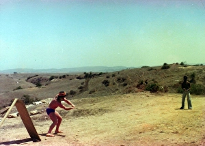 British Caribbean and white men playing cricket in Oman British Caribbean and white men playing cricket in Oman