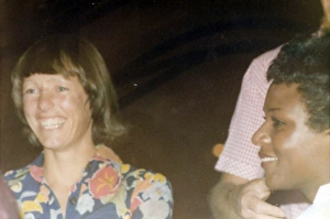 British Caribbean woman with white woman in Oman British Caribbean woman with white woman in Oman