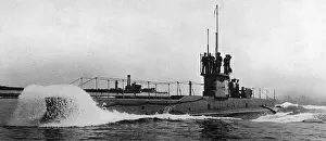British Naval Vessels Prints: British E class submarine, WW1